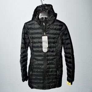 NWT Women's Black Aventure lightweight 650‎ fill down hooded jacket